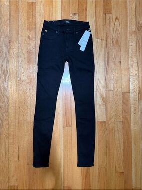 Hudson Jeans Black Midrise Nico Super Skinny